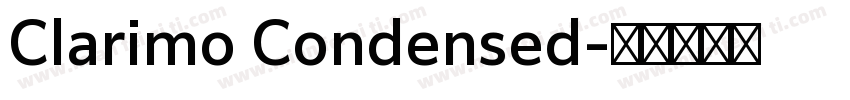 Clarimo Condensed字体转换